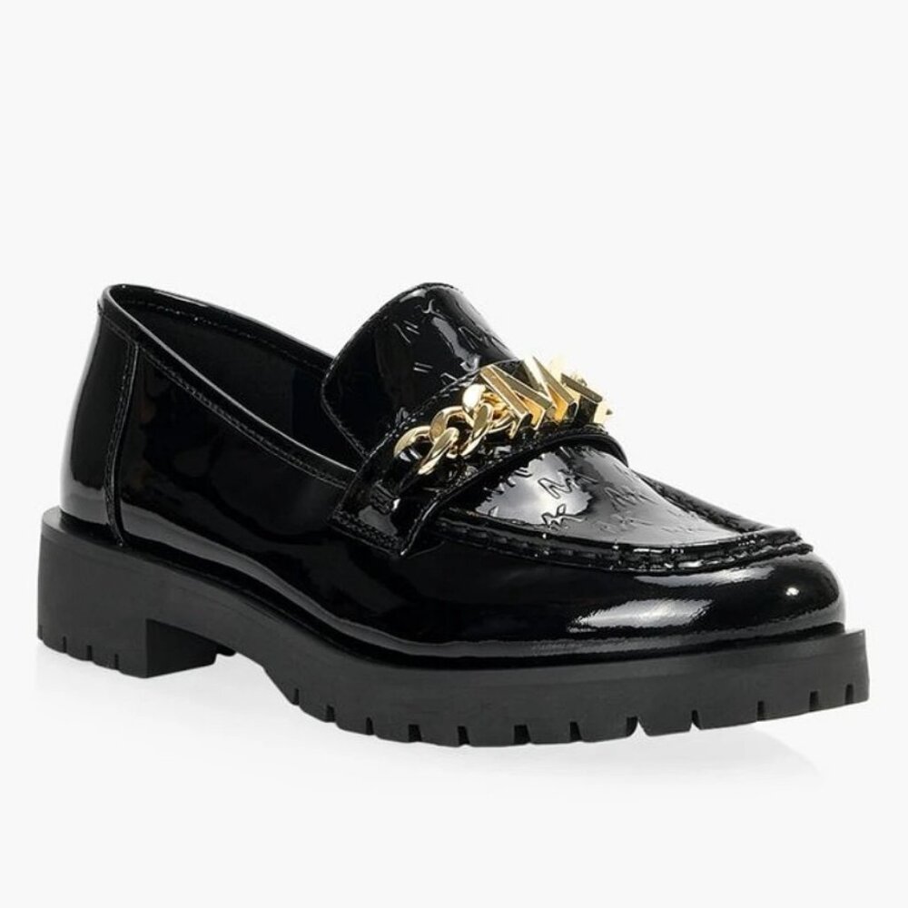 Michael Kors Black and Gold Flats